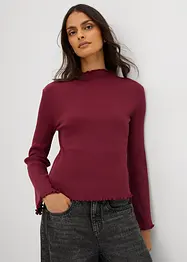 T-shirt côtelé 100% coton, bonprix