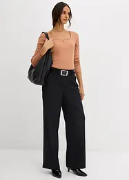 T-shirt côtelé 100% coton, bonprix