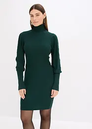 Robe en maille à col roulé, bonprix