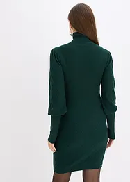 Robe en maille à col roulé, bonprix