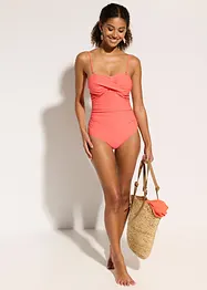Maillot 1 pièce sculptant effet croisé, maintien modéré, bonprix