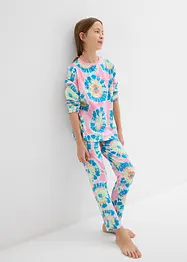 Ens. 4 pces pyjama et pyjashort doux, bonprix