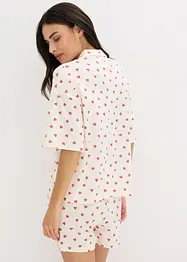 Pyjashort oversize en coton flammé, bonprix