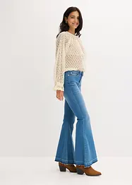 T-shirt en dentelle, coton majoritaire, bonprix