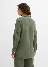 Chemise oversize en légère gaze de coton, bonprix
