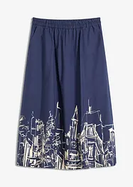 Jupe midi en popeline de coton, bonprix