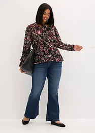 Blouse à lavallière en mousseline, bonprix