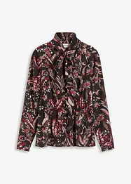 Blouse à lavallière en mousseline, bonprix