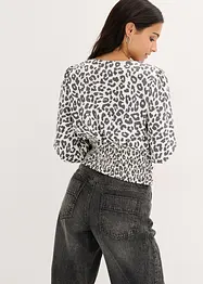 Blouse courte à fronces, bonprix