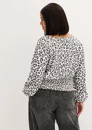 Blouse courte à fronces, bonprix