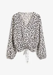 Blouse courte à fronces, bonprix
