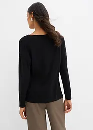 T-shirt manches longues en viscose extensible, bonprix