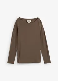 T-shirt manches longues en viscose extensible, bonprix