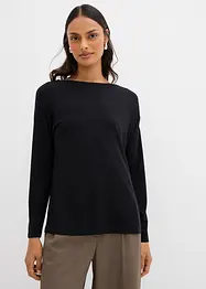 T-shirt manches longues en viscose extensible, bonprix