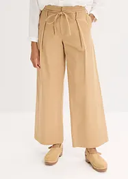 Pantalon à pinces et lien à nouer, bonprix