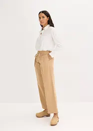 Pantalon à pinces et lien à nouer, bonprix