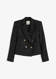 Blazer court en maille bouclette douce, bonprix