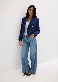 Blazer court effet tweed à boutonnage croisé, bonprix