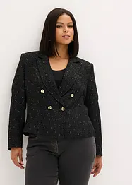 Blazer court en maille bouclette douce, bonprix