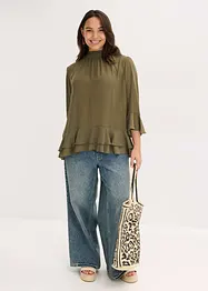 Tunique-blouse à volants, bonprix