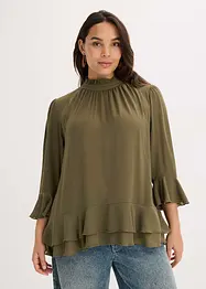 Tunique-blouse à volants, bonprix