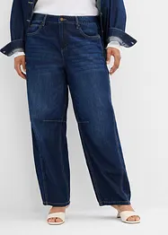Jean balloon taille mi-haute, super doux, bonprix