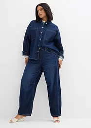 Jean balloon taille mi-haute, super doux, bonprix