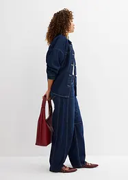 Jean balloon taille mi-haute, super doux, bonprix