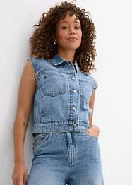 Gilet sans manches en jean, bonprix
