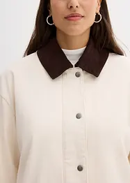 Veste légère en twill avec col en velours côtelé, bonprix