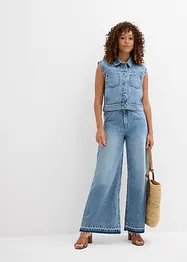 Gilet sans manches en jean, bonprix