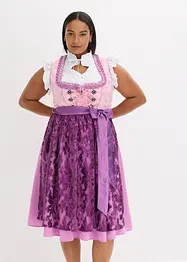 Dirndl avec tablier à sequins (ens. 2 pces), bonprix