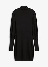 Robe en maille à col roulé, bonprix
