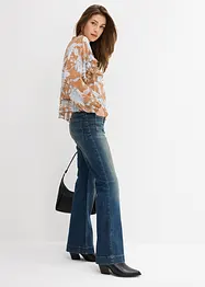 Blouse en mousseline à volants, bonprix