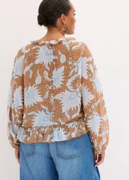 Blouse en mousseline à volants, bonprix
