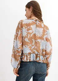 Blouse en mousseline à volants, bonprix