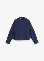 Chemisier court et oversize en coton et soie, bonprix