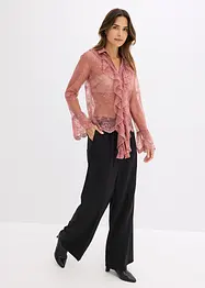 Blouse à dentelle tendance, bonprix