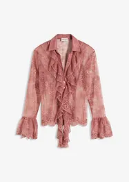 Blouse à dentelle tendance, bonprix