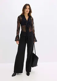 Blouse à dentelle tendance, bonprix