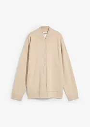 Gilet en maille oversize, laine mérinos, bonprix