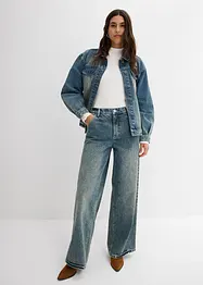 T-shirt manches longues côtelé, bonprix