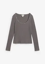 T-shirt côtelé 100% coton, bonprix