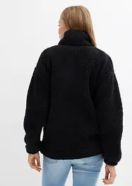 Polaire oversize à col montant et poches, bonprix