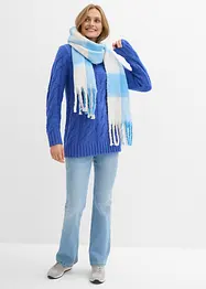 Pull en maille torsadée, bonprix