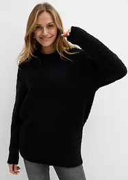 Pull oversize en maille bouclette, bonprix