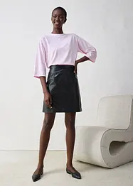 T-shirt coupe trapèze avec soie, bonprix