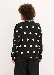 T-shirt manches longues en crêpe texturé, bonprix