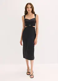 Robe longue en satin fluide, bonprix
