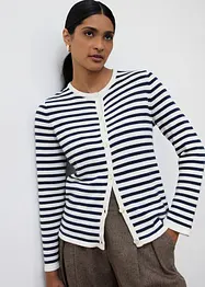 Gilet en maille coton et soie, bonprix
